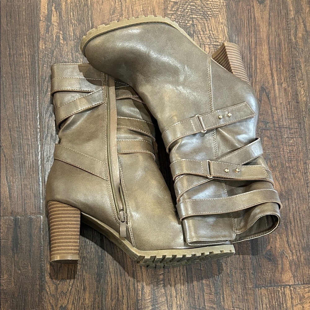 GENERATION Y Shimmering Bronze Heeled Boots